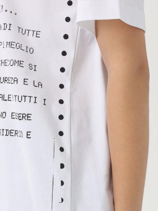 25FW 모스키노 반팔 티셔츠 07010541 1001 White - MOSCHINO