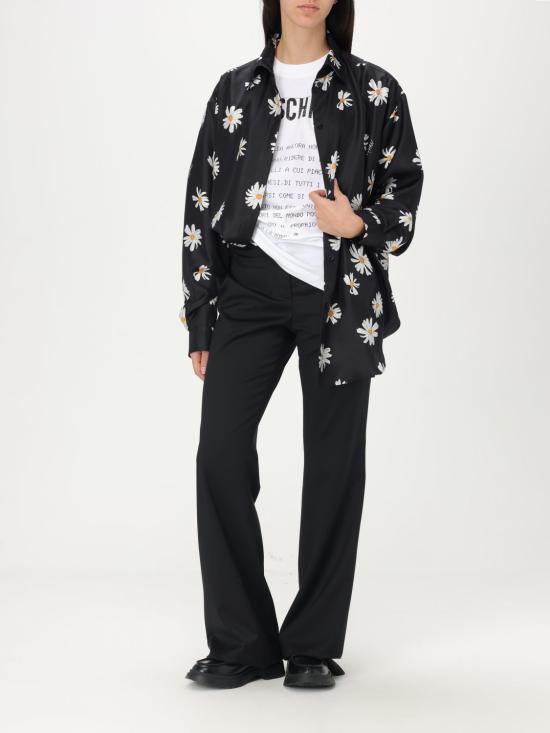 25FW 모스키노 반팔 티셔츠 07010541 1001 White - MOSCHINO