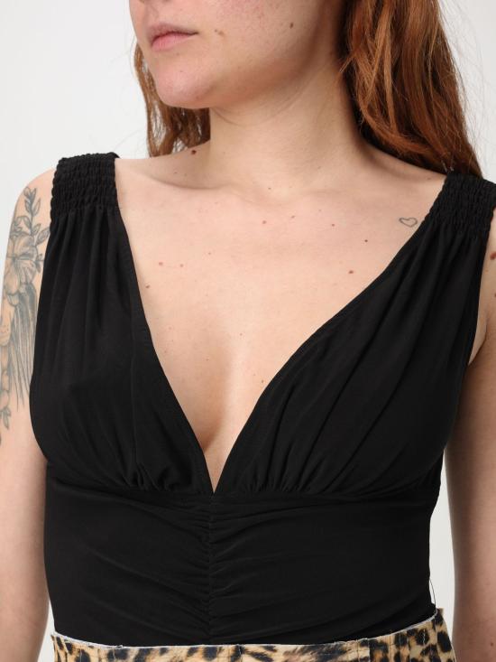 25FW 노마카말리 민소매 티셔츠 KK424XPLH35001 BLACK Black - NORMA KAMALI