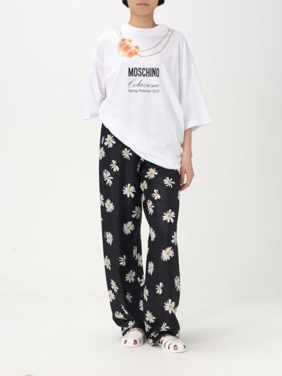 25SS 모스키노 숏 원피스 04380541 1001 White - MOSCHINO