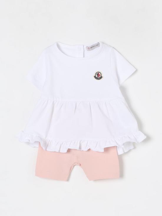 25FW [키즈] 몽클레어 오버롤 8M0001289AUM F05 White