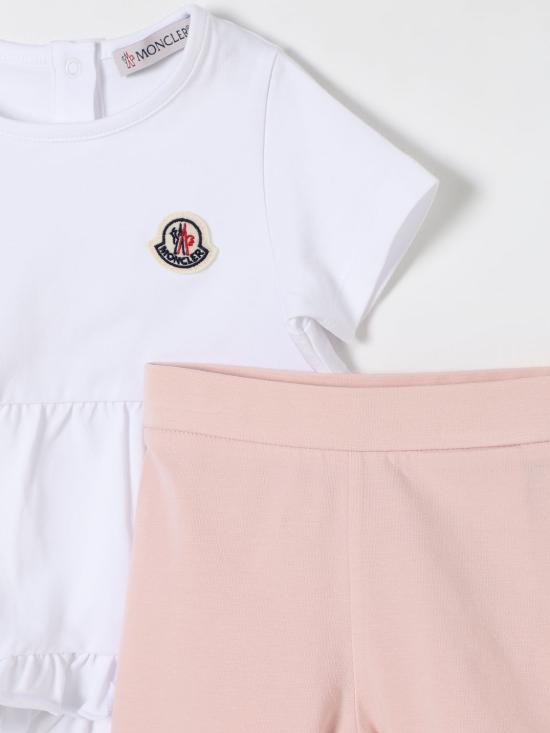 25FW [키즈] 몽클레어 오버롤 8M0001289AUM F05 White - MONCLER