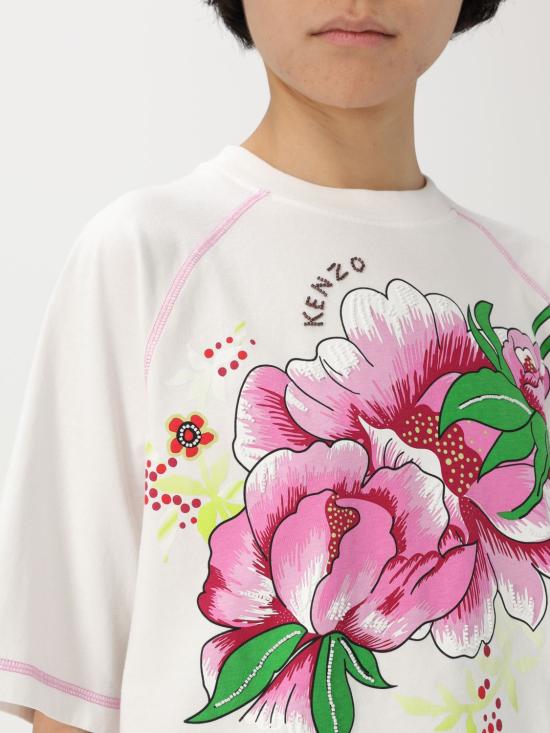 25SS 겐조 반팔 티셔츠 FF52TS1664SG 02 White - KENZO