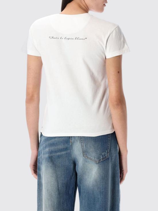 25SS MM6 메종마르지엘라 반팔 티셔츠 S62GD0199M20108 100 White - MM6 MAISON MARGIELA