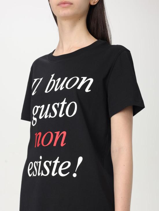 25FW 모스키노 반팔 티셔츠 07090441 1555 Black - MOSCHINO