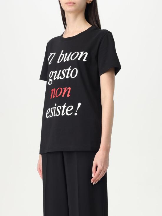 25FW 모스키노 반팔 티셔츠 07090441 1555 Black - MOSCHINO