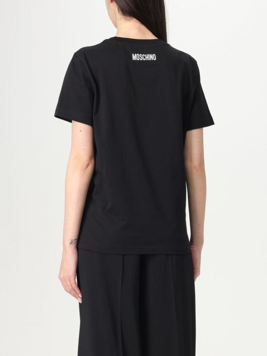 25FW 모스키노 반팔 티셔츠 07090441 1555 Black - MOSCHINO