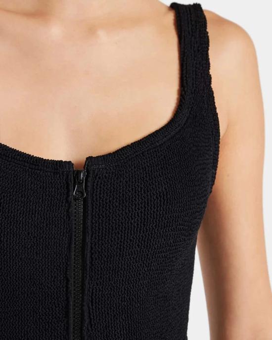  훈자 지 원피스 수영복 Hunza G Dallas 원피스 블랙 - HUNZA G