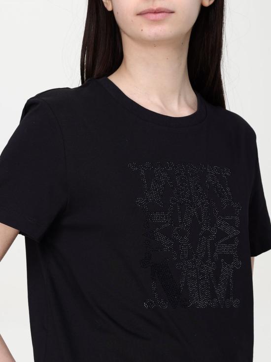 25FW 막스마라 반팔 티셔츠 2511941042600 016 Black - MAX MARA