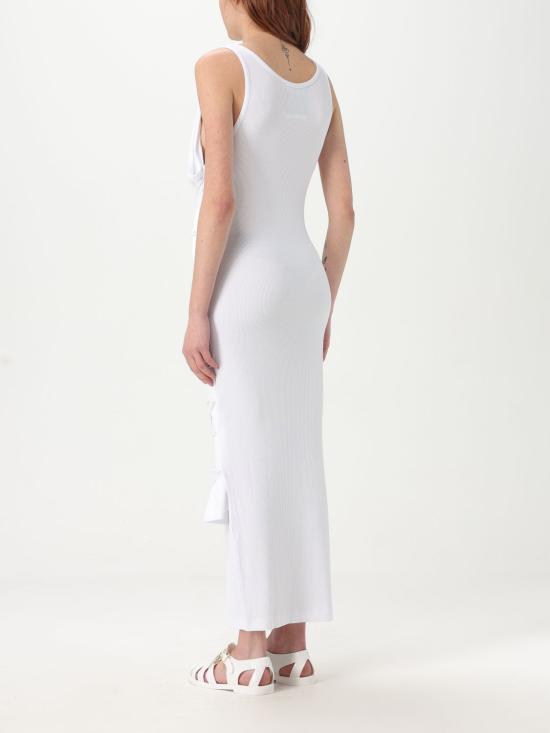 25SS 모스키노 롱 원피스 04140445 1001 White - MOSCHINO