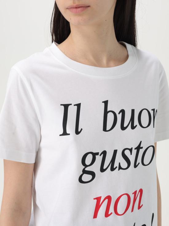 25FW 모스키노 반팔 티셔츠 07090441 1001 White - MOSCHINO