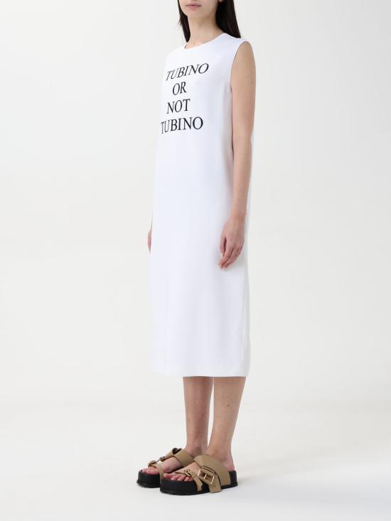 25SS 모스키노 롱 원피스 04070424 1001 White - MOSCHINO