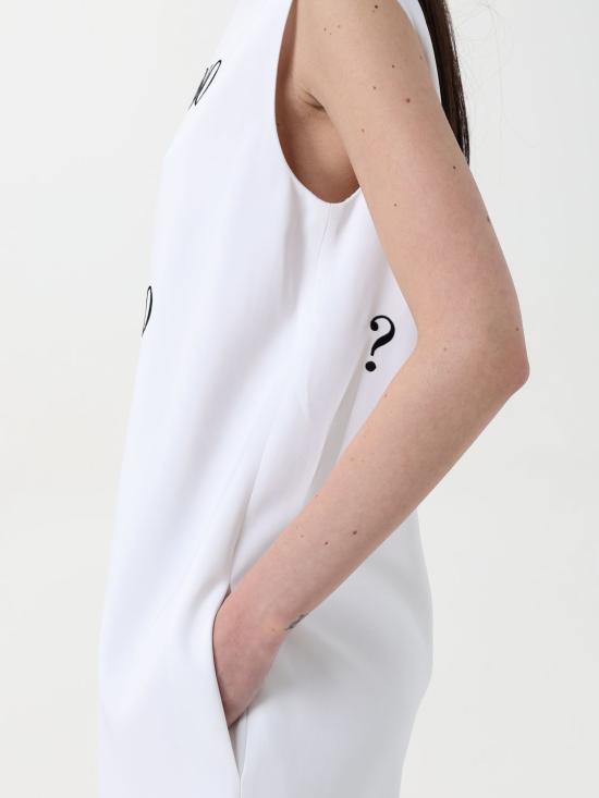 25SS 모스키노 롱 원피스 04070424 1001 White - MOSCHINO