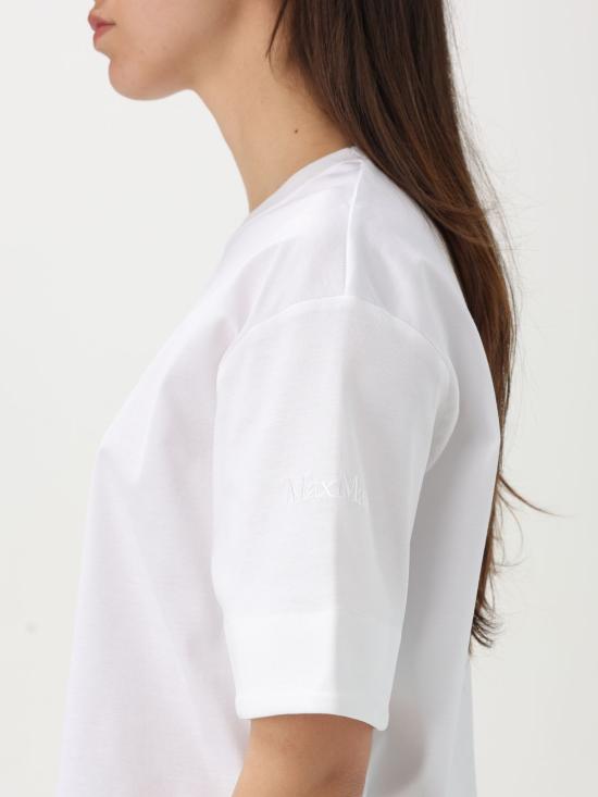 25FW 막스마라 반팔 티셔츠 2511941019600 001 White - MAX MARA