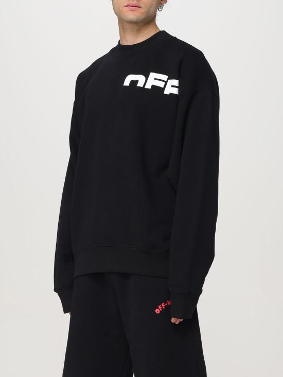 25FW 오프화이트 긴팔 티셔츠 OMBB085S25FLE003 1001 White - OFF WHITE