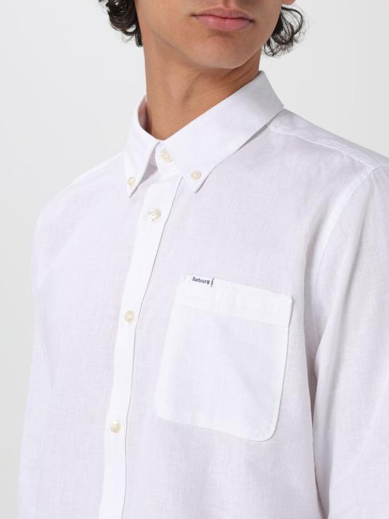 25FW 바버 긴팔 셔츠 MSH5090 WH11 White - BARBOUR