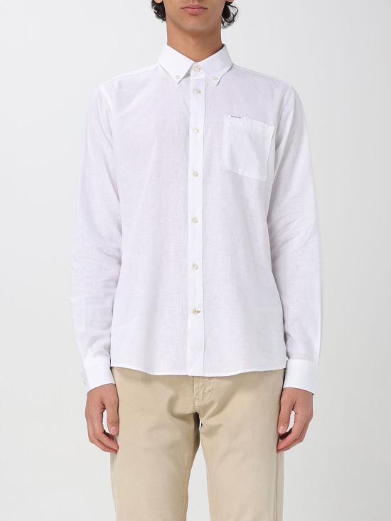 25FW 바버 긴팔 셔츠 MSH5090 WH11 White