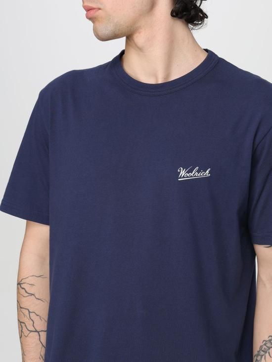 25FW 울리치 반팔 티셔츠 CFWOTE0144MRUT2926 3827 Blue - WOOLRICH
