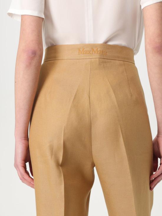 25FW 막스마라 스트레이트 팬츠 2511131122600 017 Brown - MAX MARA
