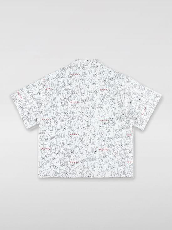 25SS [키즈] 마르니 셔츠 M01373M00U8 0M100 White - MARNI
