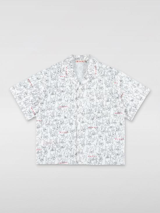 25SS [키즈] 마르니 셔츠 M01373M00U8 0M100 White