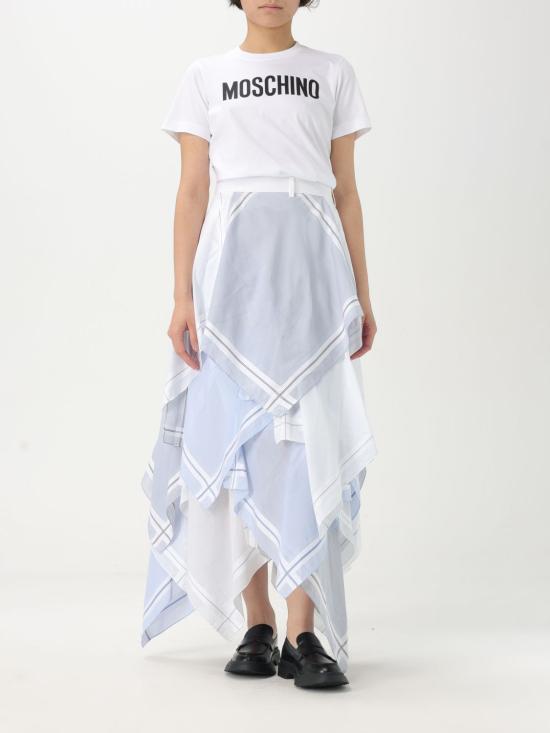 25SS 모스키노 스커트 01050525 1888 Gnawed Blue - MOSCHINO