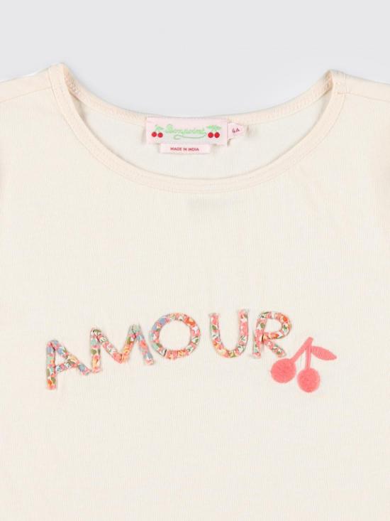 25SS [키즈] 봉쁘앙 티셔츠 S05GTSK00009 125A White - BONPOINT