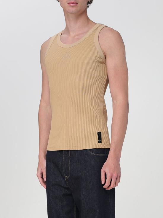 25FW 펜디 민소매 티셔츠 FY1278AU9K F0QWN Beige - FENDI