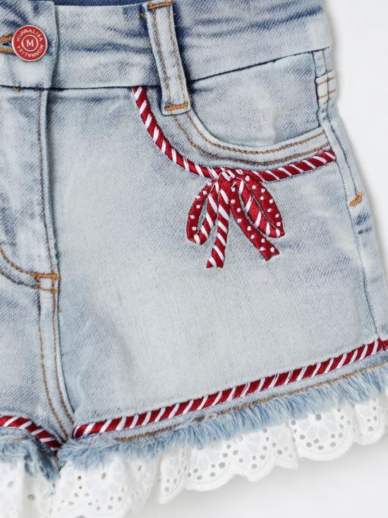 25FW [키즈] 모나리자 쇼츠/버뮤다 19E420NP5020 0062 Denim - MONNALISA