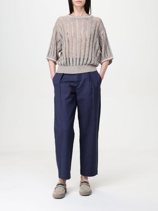 25SS 브루넬로 쿠치넬리 팬츠 MH544P8865 C2872 Blue - BRUNELLO CUCINELLI