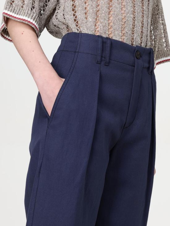 25SS 브루넬로 쿠치넬리 팬츠 MH544P8865 C2872 Blue - BRUNELLO CUCINELLI