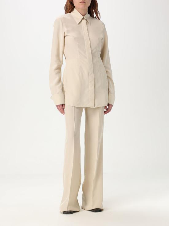 25FW 스포트막스 스트레이트 팬츠 2512131102600 001 Ivory - SPORTMAX