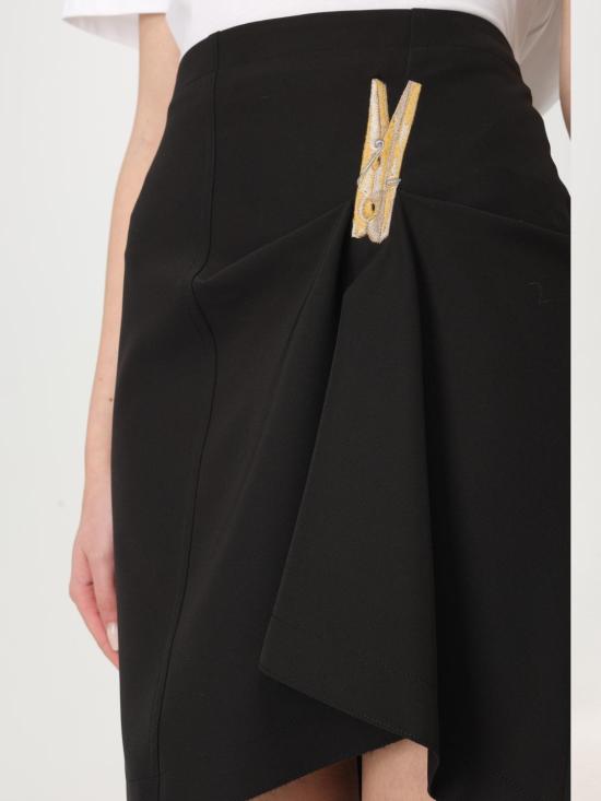 25FW 모스키노 스커트 01023722 1555 Black - MOSCHINO