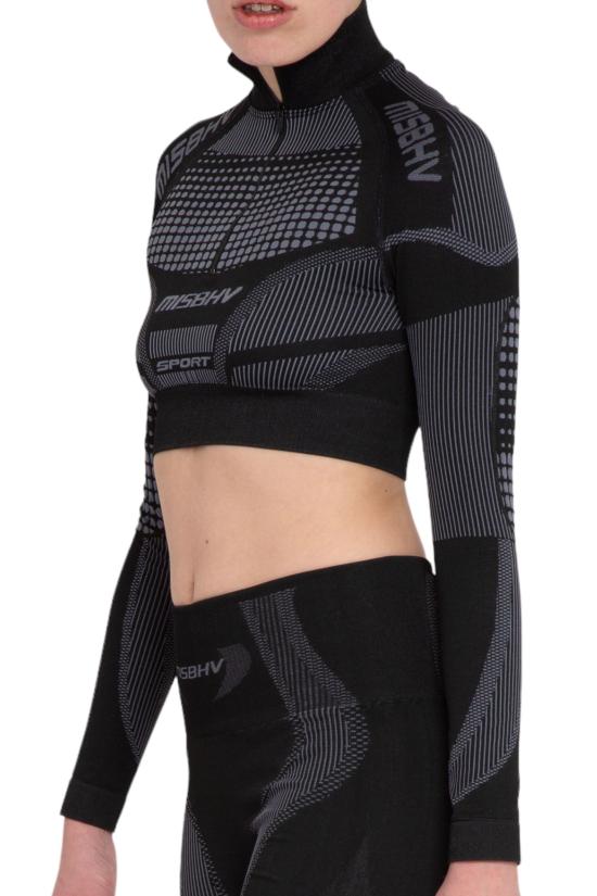  미스비헤이브 긴팔 티셔츠 231W521 MUTED BLACK Black - MISBHV