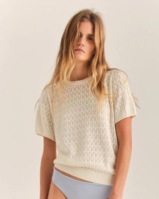  Cartolina 반팔 티셔츠 카톨리나 알레시아  아이보리 - OTHER BRANDS