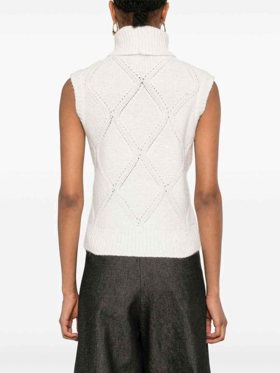 25FW 파비아나 필리피 베스트 MAD224F539D29625 Beige - FABIANA FILIPPI