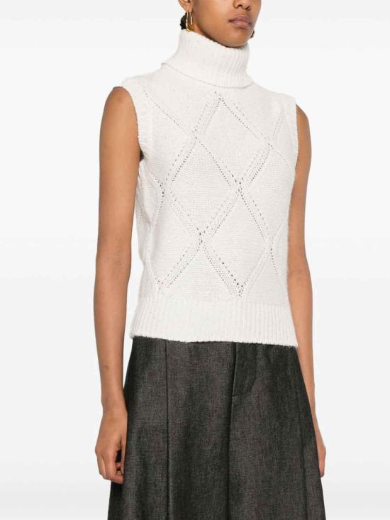 25FW 파비아나 필리피 베스트 MAD224F539D29625 Beige - FABIANA FILIPPI