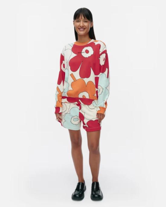  마리메꼬 스웨터 Marimekko Leiot Piirto Unikko Kioski 스웨트셔츠 멀티