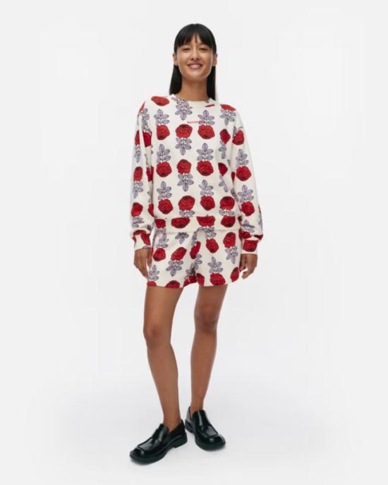  마리메꼬 숏팬츠 Marimekko Miksaus Piirto Unikko 반바지 멀티 - MARIMEKKO