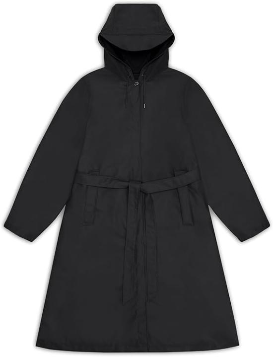 25SS 레인스 A라인 롱거 자켓 1204001 BLACK DOM