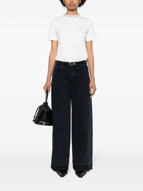 25SS 골든구스 반팔 티셔츠 GWP01220P00067310363 WHITE DOM - GOLDEN GOOSE