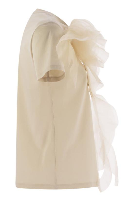 25SS 막스마라 스튜디오 반팔 티셔츠 2516941024600 007 Beige - MAX MARA STUDIO