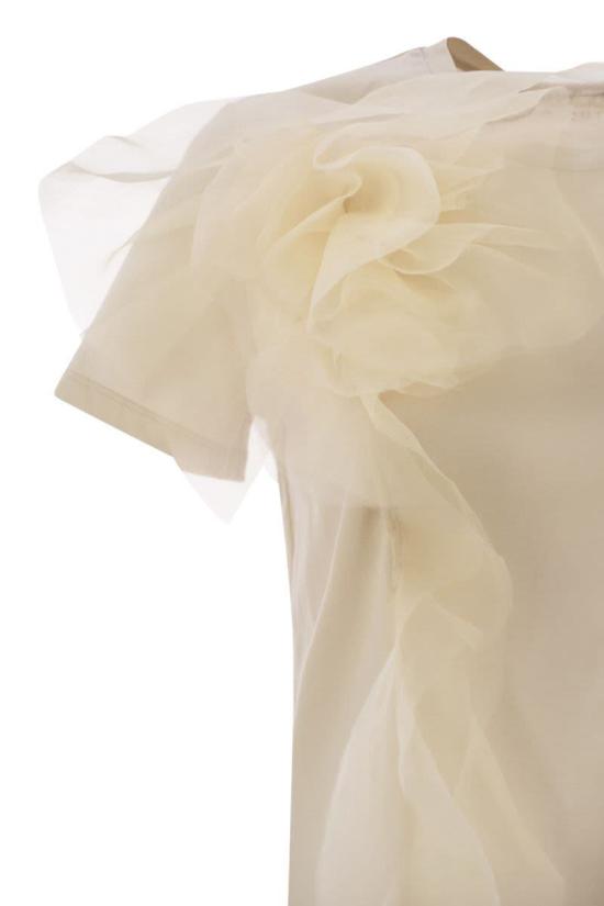 25SS 막스마라 스튜디오 반팔 티셔츠 2516941024600 007 Beige - MAX MARA STUDIO