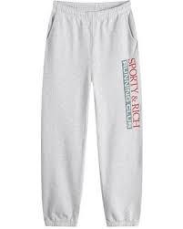  스포티앤리치 트레이닝/조거 팬츠 PA036514167GY03 HEATHER GRAY LAVA ALPINE NAVY DOM