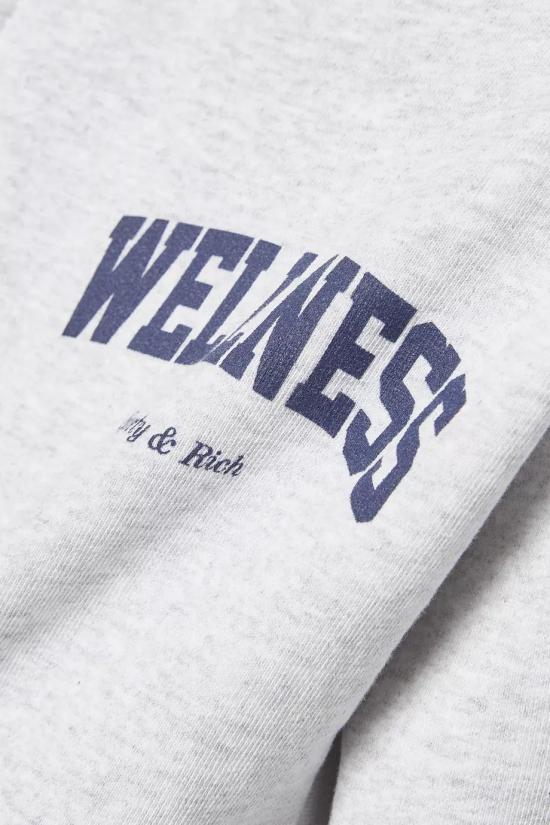  스포티앤리치 후드 티셔츠 ST068514001GY03 HEATHER GRAY NAVY DOM - SPORTY & RICH