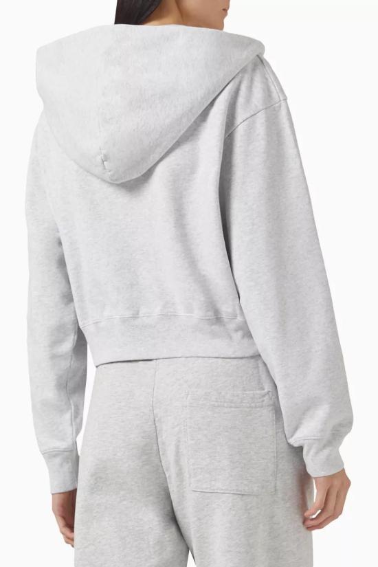  스포티앤리치 후드 티셔츠 ST068514001GY03 HEATHER GRAY NAVY DOM - SPORTY & RICH