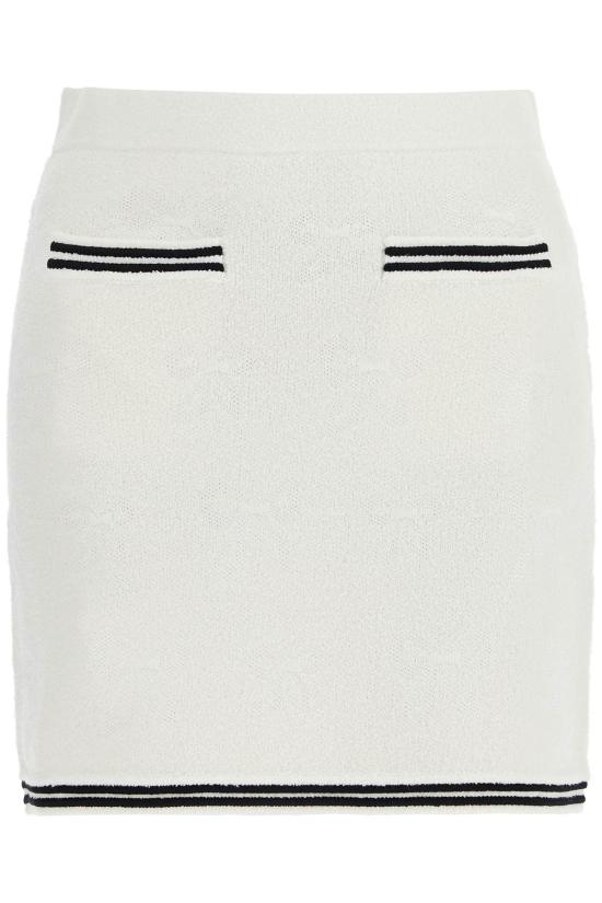 25SS 셀프 포트레이트 숏 스커트 RS25111SKCREAM DOM