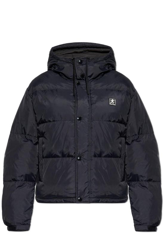  스포티앤리치 숏패딩 OW020514141BA01 BLACK WHITE DOM