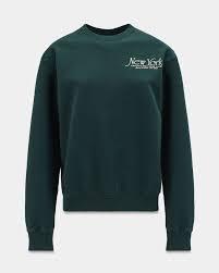  스포티앤리치 긴팔 티셔츠 ST071506034GR10 FOREST CREAM DOM