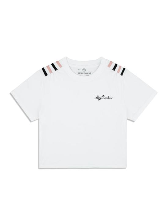  세르지오 타키니 반팔 티셔츠 STS25W51068 BRILLIANT WHITE DOM